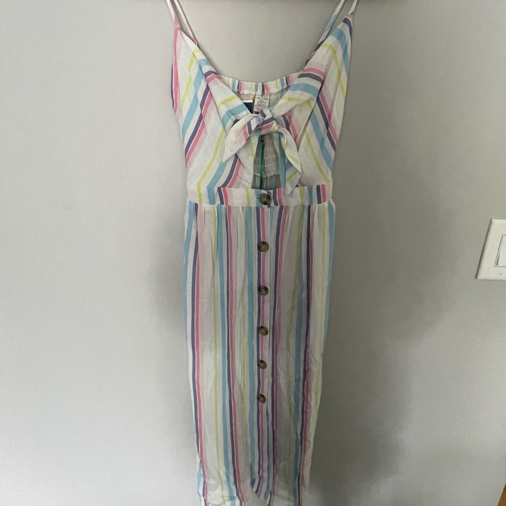 NWT Striped midi dress w/ pockets, size Small - Picture 4 of 10